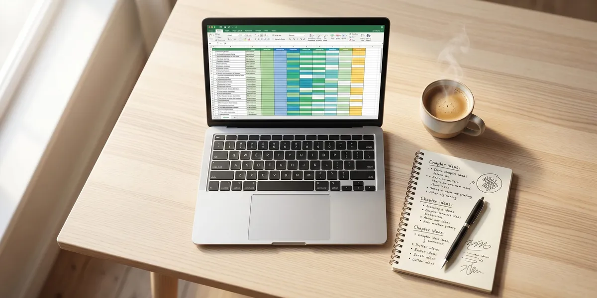 Book Planning Spreadsheet: Organize Your Entire Book in 2026 📊