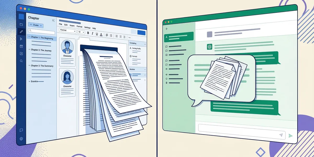 Chapter vs ChatGPT for Book Writing