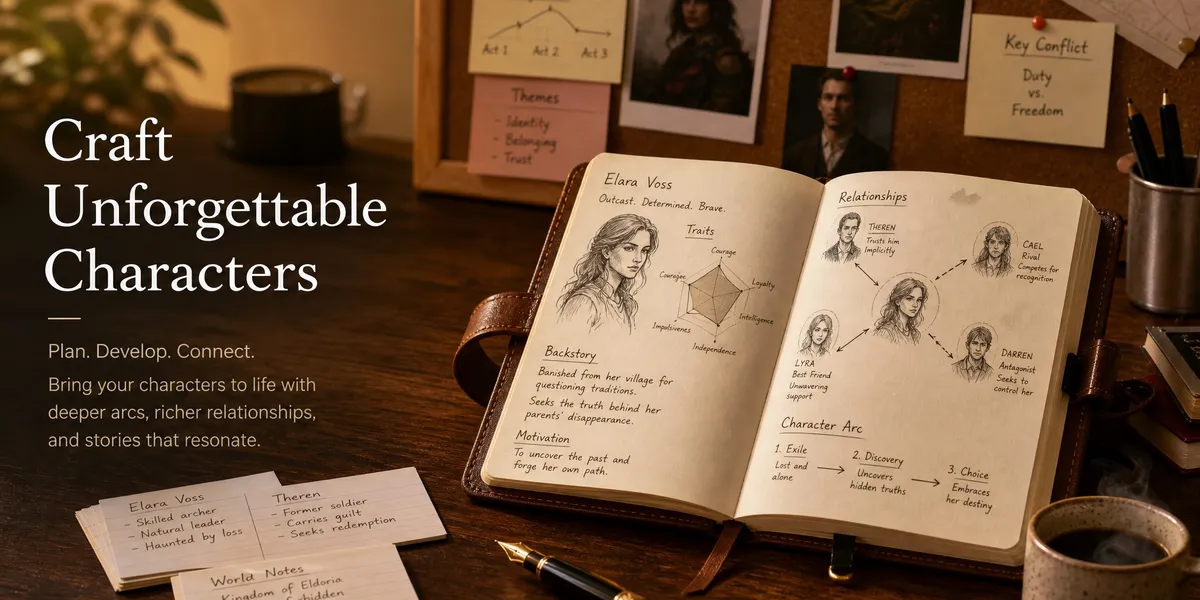 Character Development Template (Free) for Writers (2026) ✍️