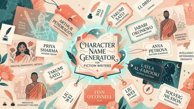 Character Name Generator: 400+ Names for Fiction Writers
