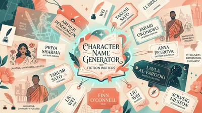 Character Name Generator: 400+ Names for Fiction Writers