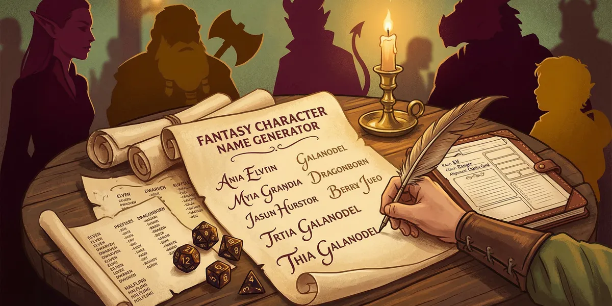 D&D Character Name Generator: 300+ Names by Race and Class