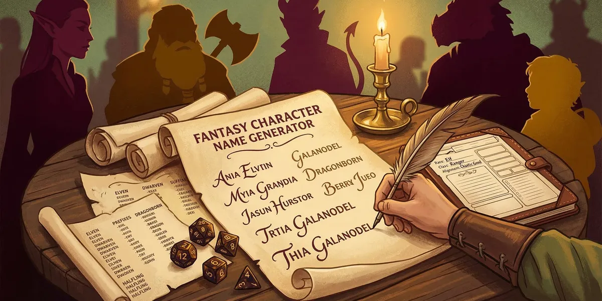 D&D Character Name Generator: 300+ Names by Race and Class