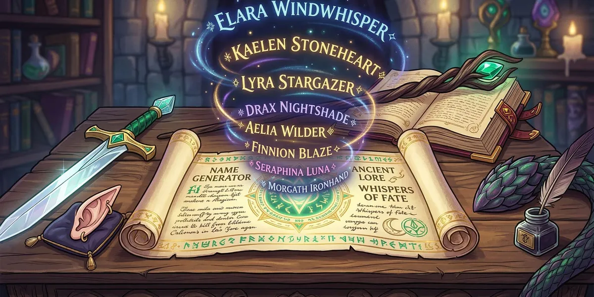 Fantasy Name Generator: 500+ Names for Characters and Worlds