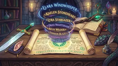 Fantasy Name Generator: 500+ Names for Characters and Worlds