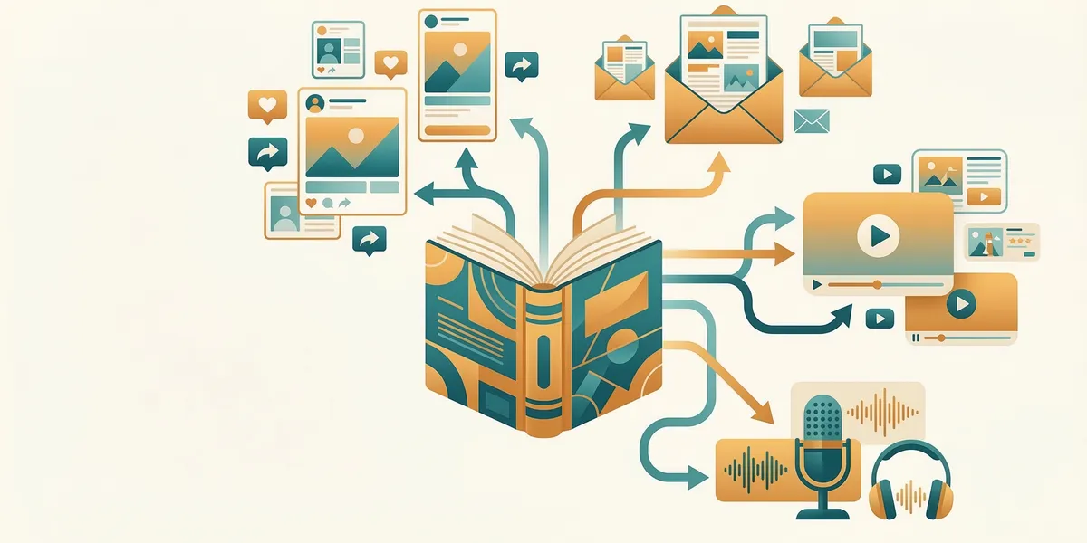 How to Repurpose Book Content Into 100+ Pieces